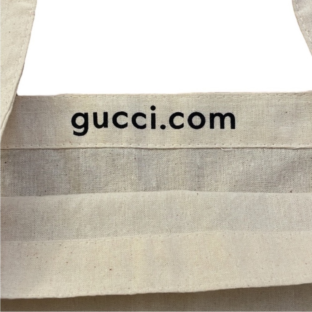 NWOT Gucci Cotton Eco Canvas Tote Bag 21x16x7 - Picture 3 of 5